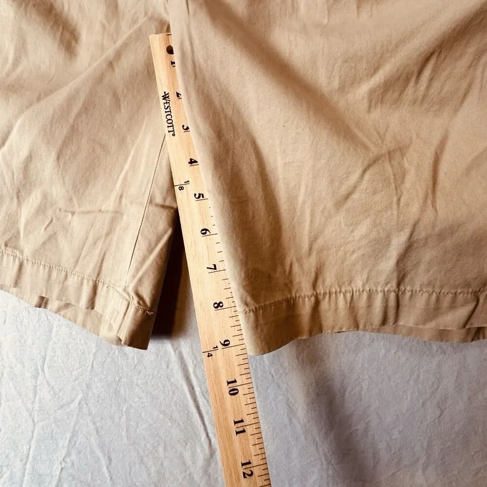 Polo Golf Ralph Lauren Fairway Shorts Men 36 Khaki Tan Pleated Cotton Ivy League